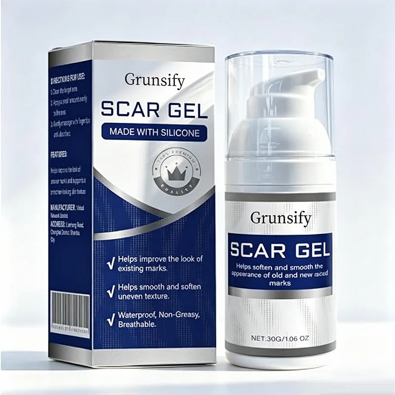 Silicone Scar Gel for Scars - Fragrance-Free, Non-Greasy Formula for Face & Body Scar Care & Appearance 🧴