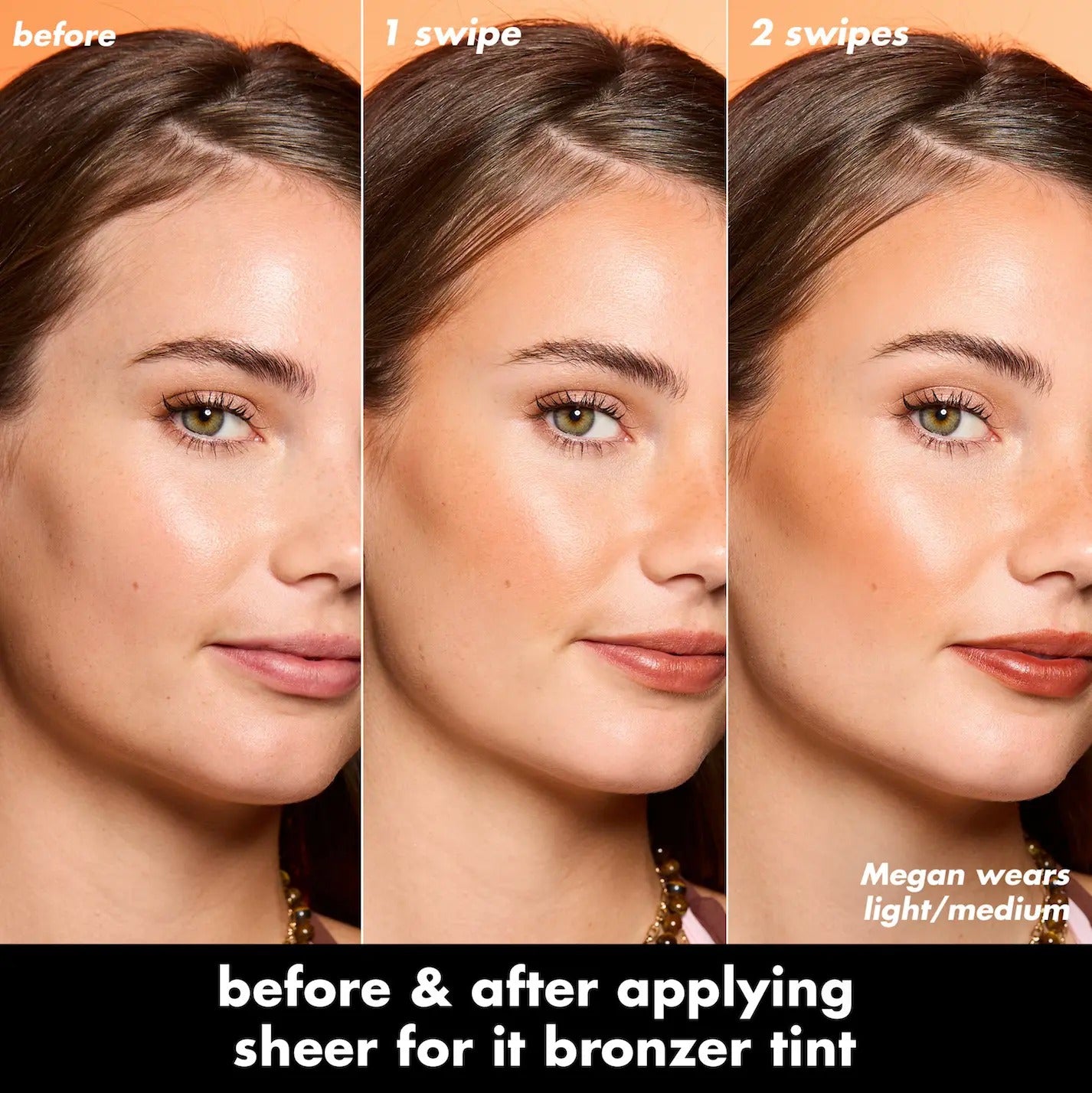 Sheer For It Bronzer Tint - Water Bronzer Tint for Sun-Kissed Glow, Buildable Liquid Bronzer Stain for Cheeks & Lips, Long-Lasting, Transfer-Resistant, 4 Shades