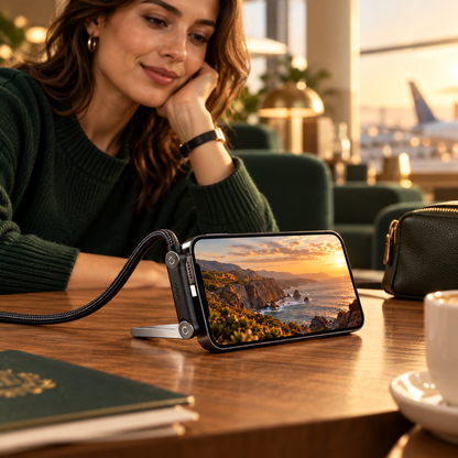 BUY 1 GET 1 FREE!⚡Official Authorized | MFi-Certified Cables🔥 2-in-1 Cable 240W Fast Charging with Phone Stand