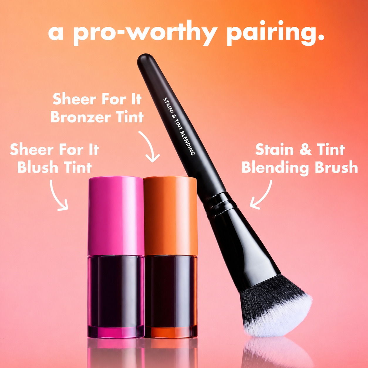 Sheer For It Bronzer Tint - Water Bronzer Tint for Sun-Kissed Glow, Buildable Liquid Bronzer Stain for Cheeks & Lips, Long-Lasting, Transfer-Resistant, 4 Shades