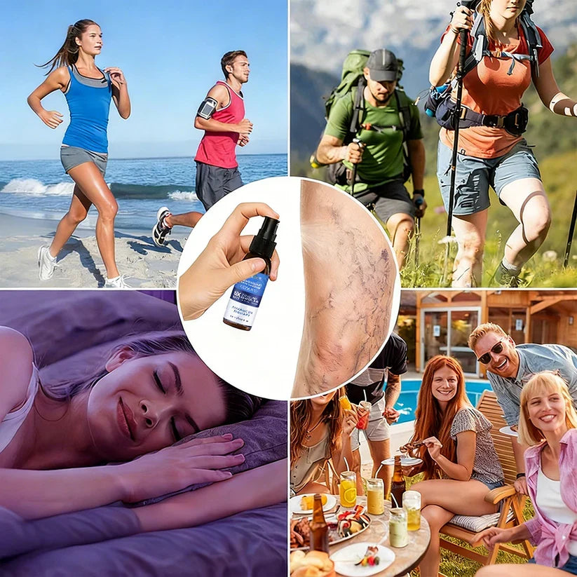 🇨🇦🏆COUGEX® VascuCare Vein Healing Spray(Designed for Varicose veins, Spider veins, Deep vein Thrombosis, Chronic venous insufficiency, Venous ulcers, Thrombophlebitis and other venous issues)