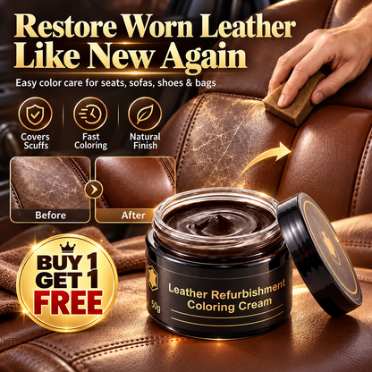 🔥Buy 1 Get 1 Free🎁 Leather Repair Paste – Fills scratches & scuffs, restores texture. Available in multiple colours. Save your favourite sofa! 💺🛡️