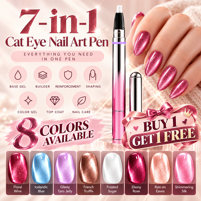 💖 BUY 1, GET 1 FREE | 7-in-1-revolutionary-magnetic-cat-eye-nail-gel-polish-pen