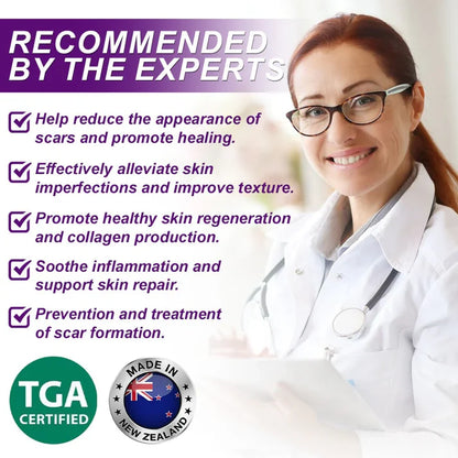 Advanced Scar Gel – Treats old and new scars, helps reduce the appearance of scars from acne, surgery, burns, injuries, and stretch marks