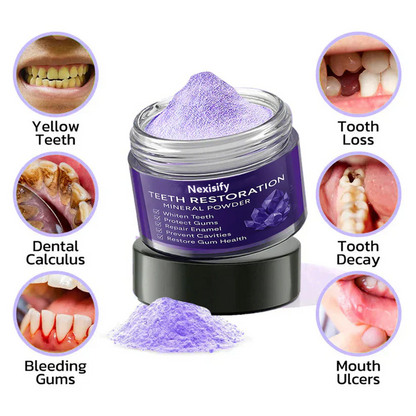 🦷 Nexisify™ Tooth Powder – Natural Whitening & Fresh Breath!