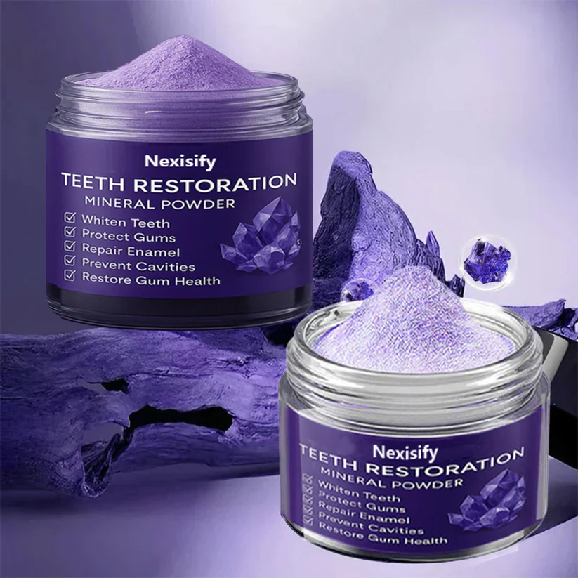 🦷 Nexisify™ Tooth Powder – Natural Whitening & Fresh Breath!
