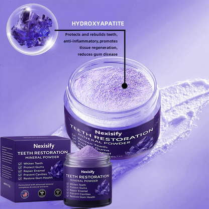 🦷 Nexisify™ Tooth Powder – Natural Whitening & Fresh Breath!