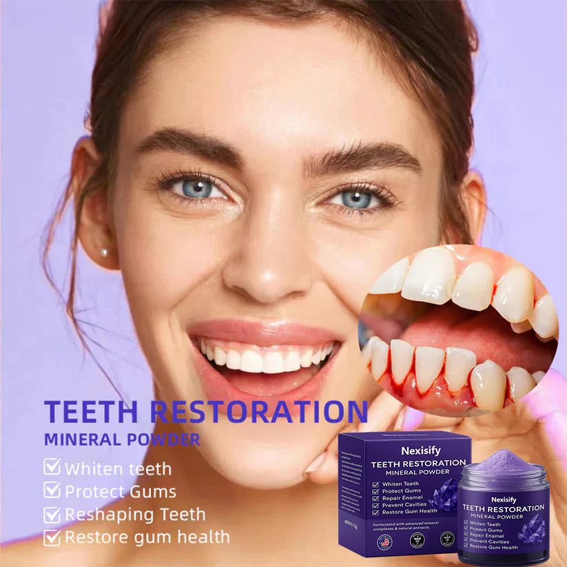 🦷 Nexisify™ Tooth Powder – Natural Whitening & Fresh Breath!