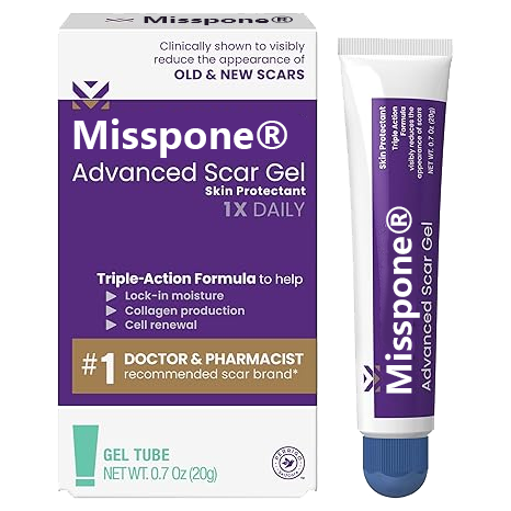 Advanced Scar Gel – Treats old and new scars, helps reduce the appearance of scars from acne, surgery, burns, injuries, and stretch marks