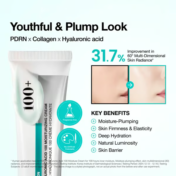 PDRN Hyaluronic Acid 100 Moisturizing Cream (60ml) | Deep Hydration & Skin Repair