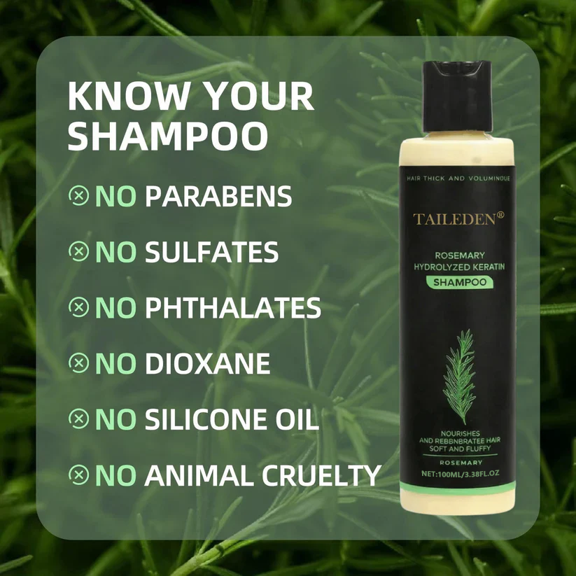 (🔥LAST DAY SALE-70% OFF)🌱 TAILEDEN® Organic Rosemary Hair Growth Shampoo