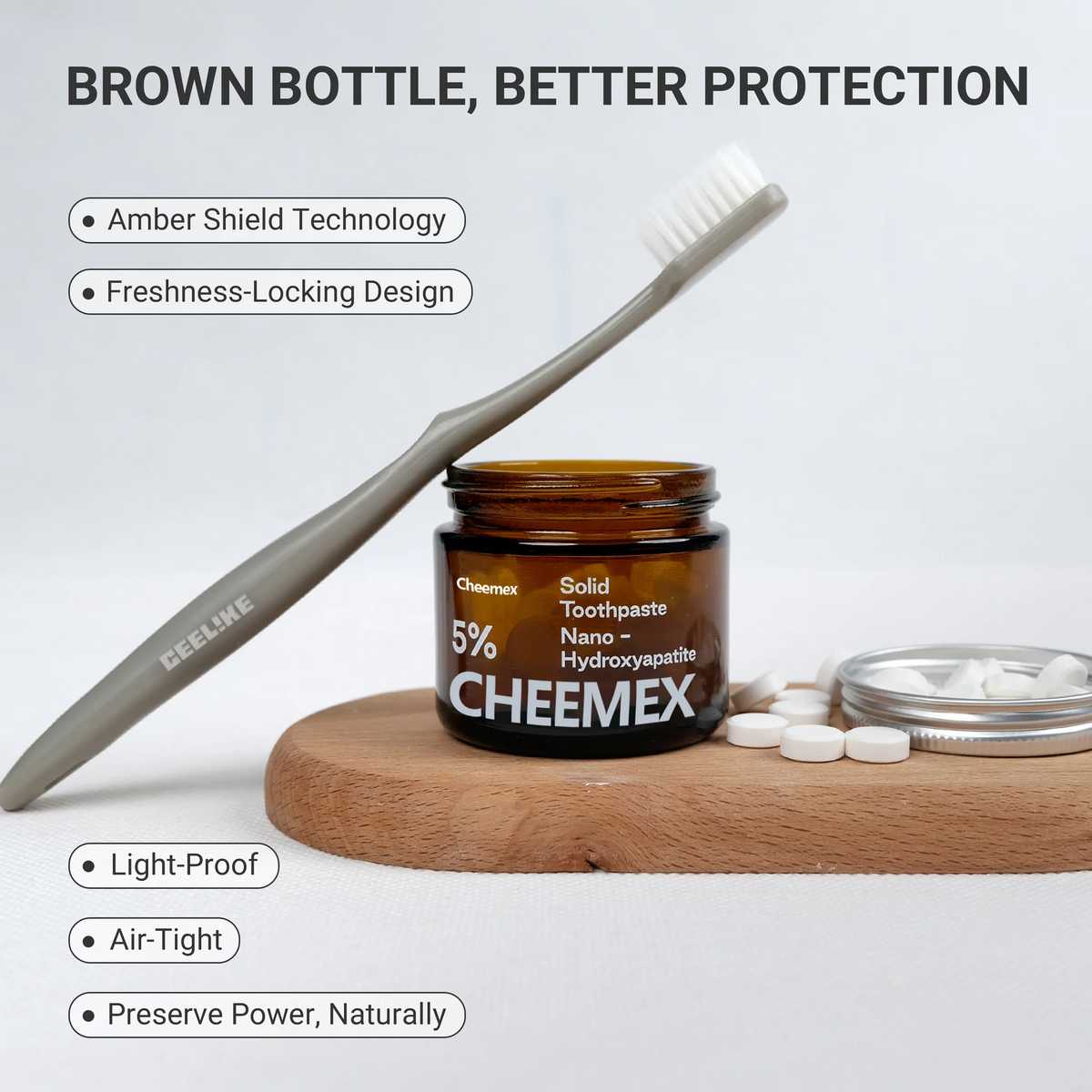 CHEEMEX™ 5% Hydroxyapatite Toothpaste Tablets