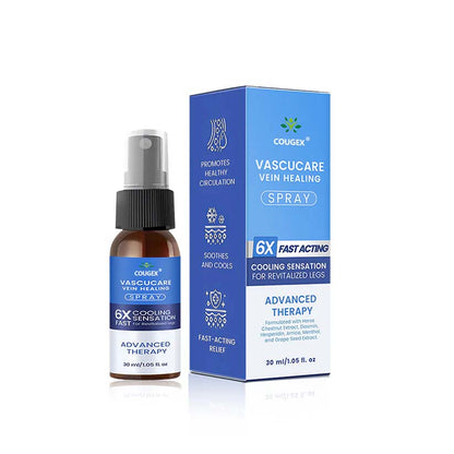 🇨🇦🏆COUGEX® VascuCare Vein Healing Spray(Designed for Varicose veins, Spider veins, Deep vein Thrombosis, Chronic venous insufficiency, Venous ulcers, Thrombophlebitis and other venous issues)
