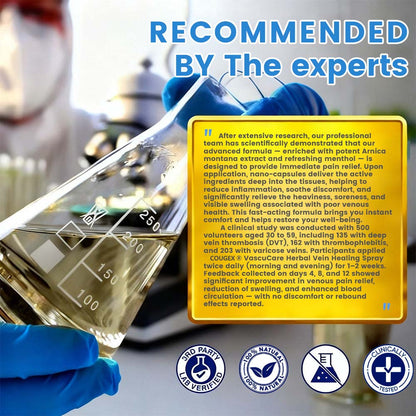 🇨🇦🏆COUGEX® VascuCare Vein Healing Spray(Designed for Varicose veins, Spider veins, Deep vein Thrombosis, Chronic venous insufficiency, Venous ulcers, Thrombophlebitis and other venous issues)