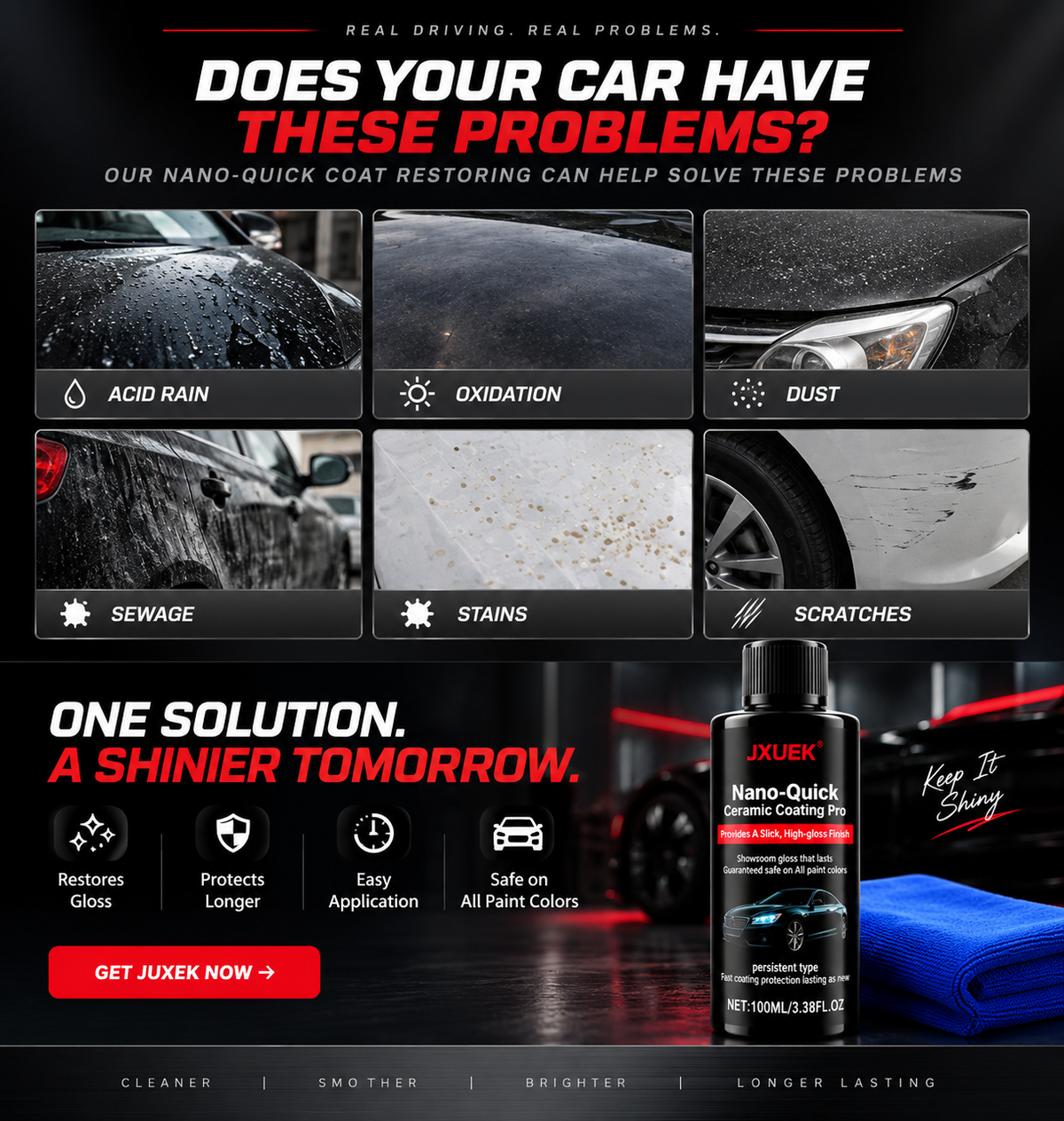 🔥 BUY 1 GET 1 FREE 🔥 JUXEK™ Ceramic Shield Pro — Advanced Nano Ceramic Coating