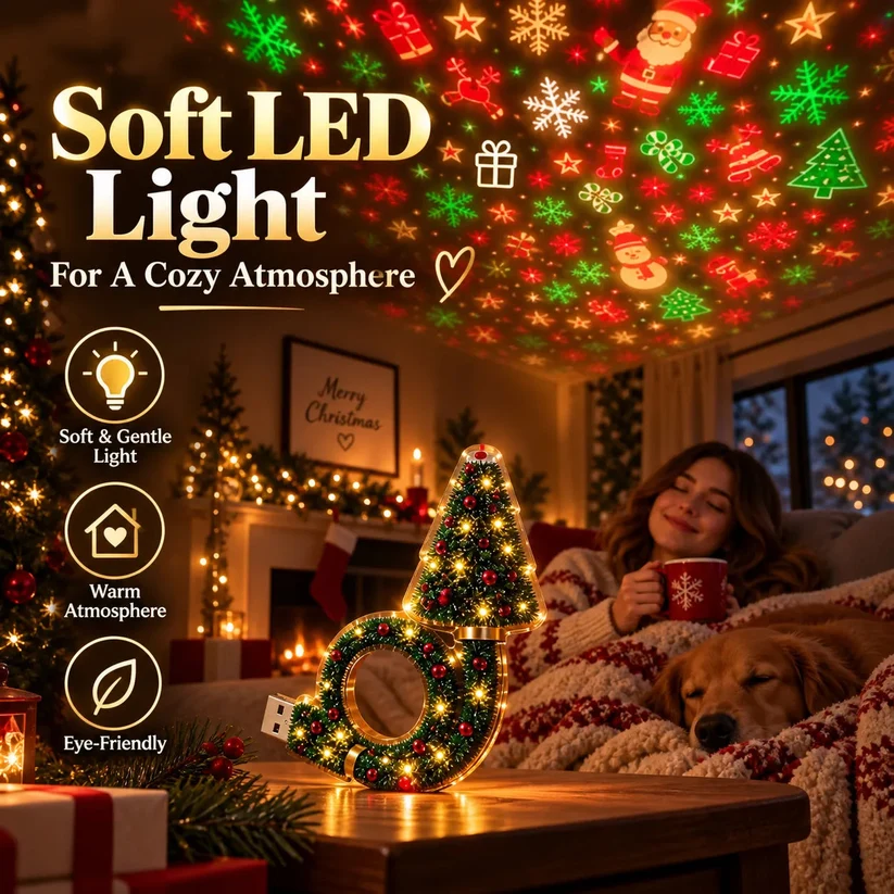 🎄✨ Christmas Magic Projector – Bring Holiday Magic to Your Home! 🎅