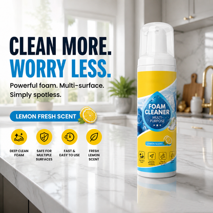 🔥 BUY 1 GET 1 FREE! 🧼 4-in-1 Multi-Enzyme Foam Cleaner – Powerful Stain & Grease Remover