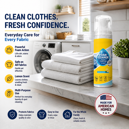 🔥 BUY 1 GET 1 FREE! 🧼 4-in-1 Multi-Enzyme Foam Cleaner – Powerful Stain & Grease Remover