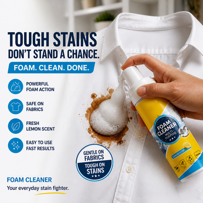 🔥 BUY 1 GET 1 FREE! 🧼 4-in-1 Multi-Enzyme Foam Cleaner – Powerful Stain & Grease Remover