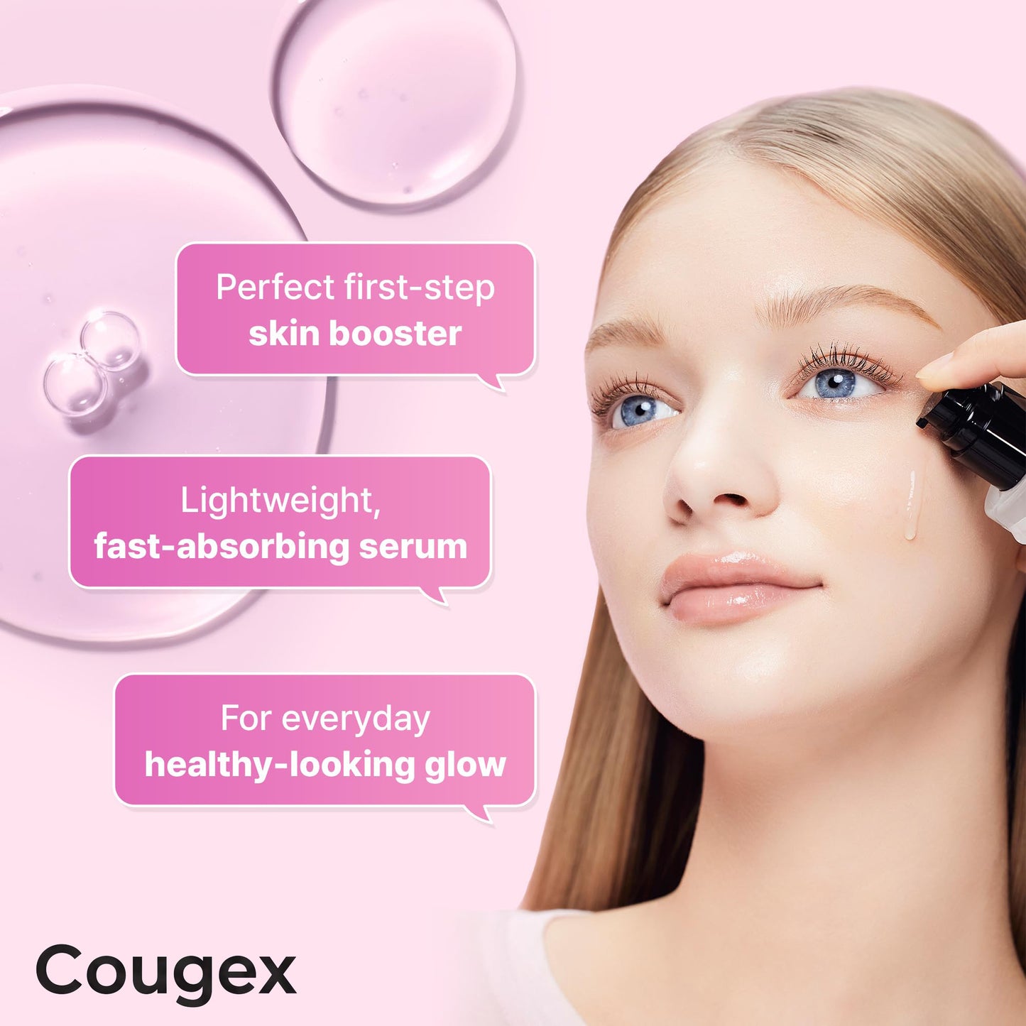 Cougex 6X Peptide Collagen Skin Booster Toner Serum for Dull & Uneven Skin