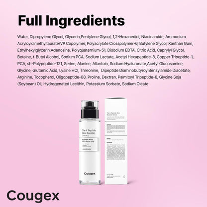 Cougex 6X Peptide Collagen Skin Booster Toner Serum for Dull & Uneven Skin