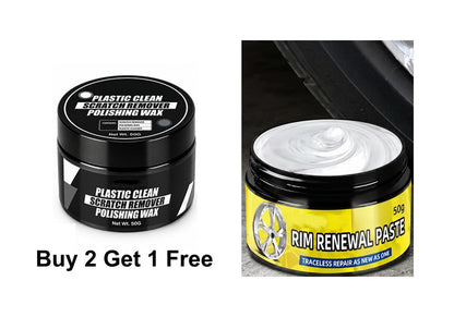 🔥🎁 New Product – 50% Off 🔥 Wax for removing and repairing scratches on automotive plastic surfaces (sponge included)