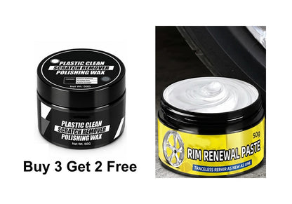 🔥🎁 New Product – 50% Off 🔥 Wax for removing and repairing scratches on automotive plastic surfaces (sponge included)