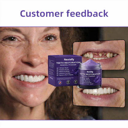 🦷 Nexisify™ Tooth Powder – Natural Whitening & Fresh Breath!