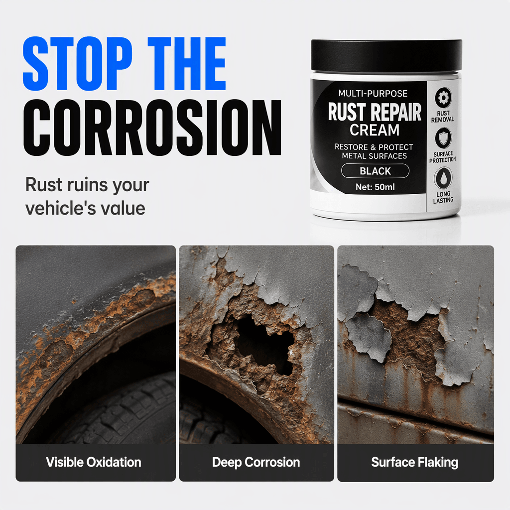 📢📢BUY 1 GET 1 FREE! !! ⏰Multi-Purpose Rust Repair Cream for Cars & Household Metal