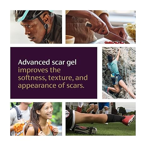 Advanced Scar Gel – Treats old and new scars, helps reduce the appearance of scars from acne, surgery, burns, injuries, and stretch marks