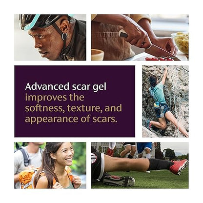 Advanced Scar Gel – Treats old and new scars, helps reduce the appearance of scars from acne, surgery, burns, injuries, and stretch marks