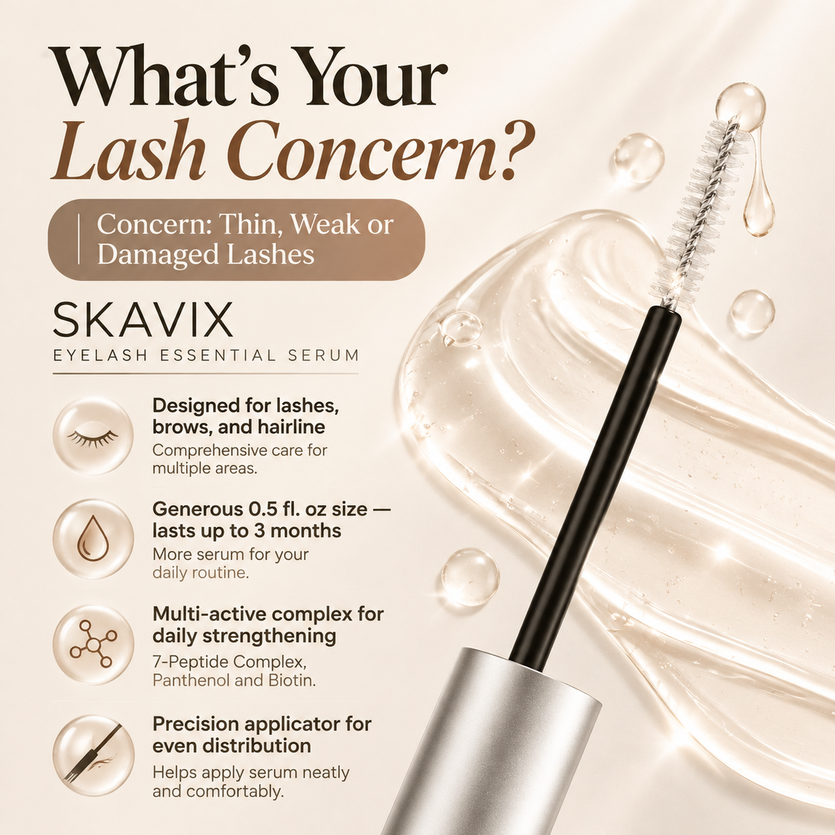 🎁 BUY 1 GET 1 FREE! Eyelash Growth Serum – Safe & Gentle Lash Care for Fuller, Thicker-Looking Lashes in 2 Weeks*