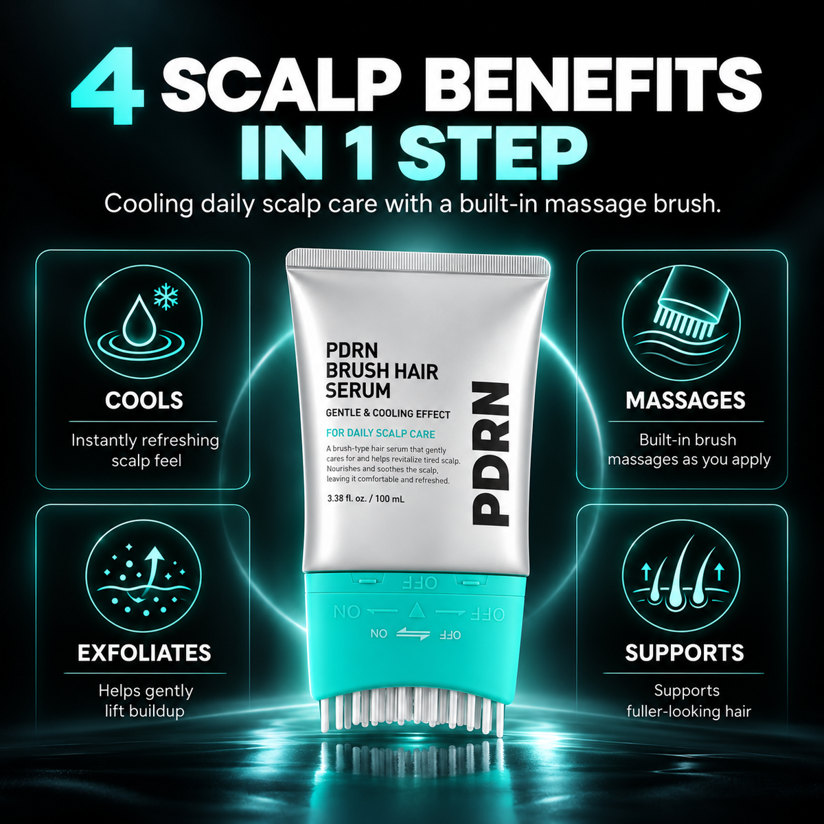 PDRN Scalp Renewal Brush Serum