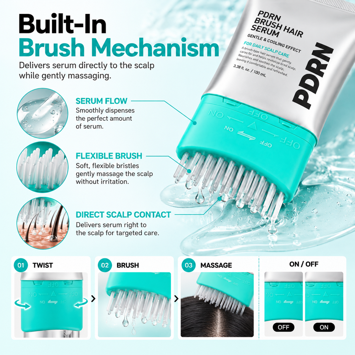 PDRN Scalp Renewal Brush Serum