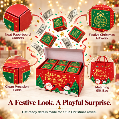 2026 NEW Packaging 🎁 Christmas Pop-Up Surprise Gift Box | 6 Bouncing Boxes