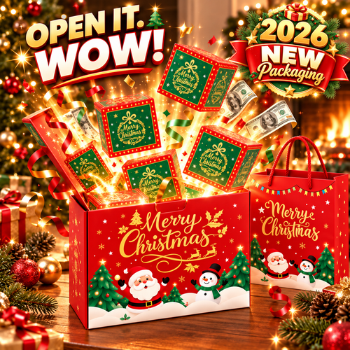 2026 NEW Packaging 🎁 Christmas Pop-Up Surprise Gift Box | 6 Bouncing Boxes