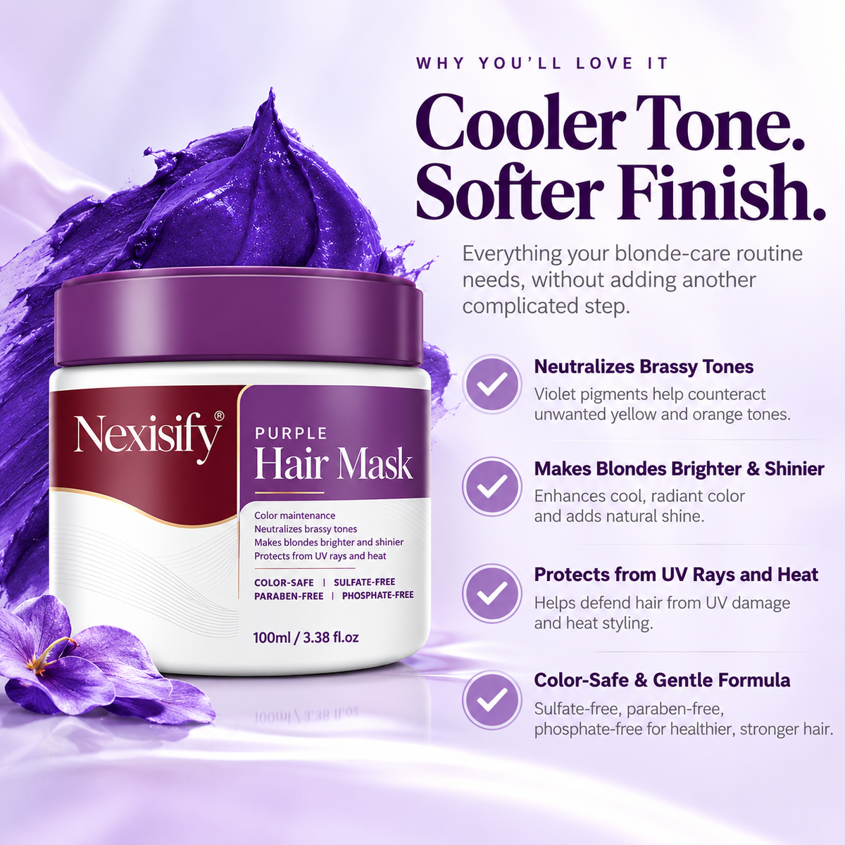 Nexisify® Blonde Rescue Purple Hair Mask