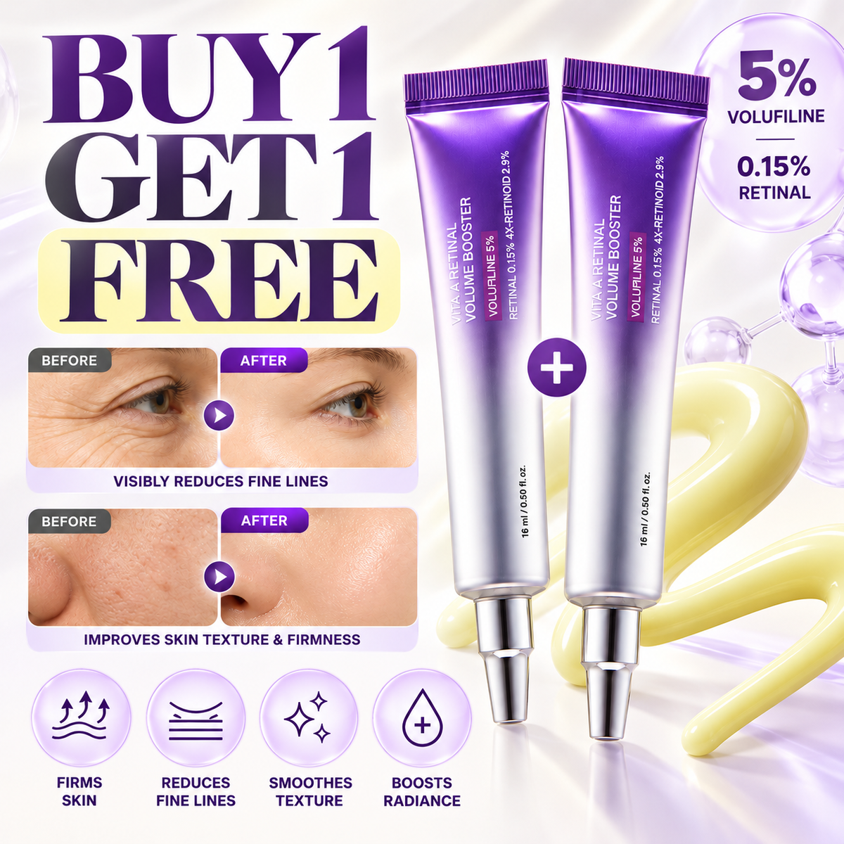 🔥🎁 BUY 1 GET 1 FREE 💜 | [NEW] Vita A Retinal Volume Booster – Plump, Firm & Smooth
