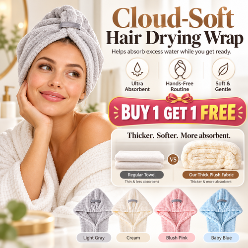 🎁 BUY 1 GET 1 FREE | Plush Hair Towel Wrap