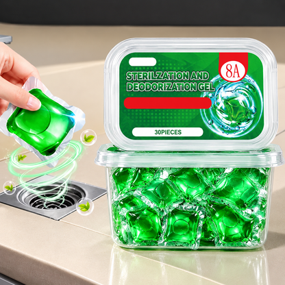 🔥 BUY 1 GET 1 FREE 🎁 Bio-Enzyme Drain Deodorizer Capsules, 1 Box (30 PCS) 🚿