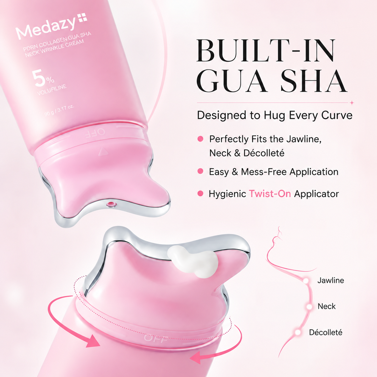 [NEW] PDRN Collagen Gua Sha Anti-Wrinkle Neck Cream 90g