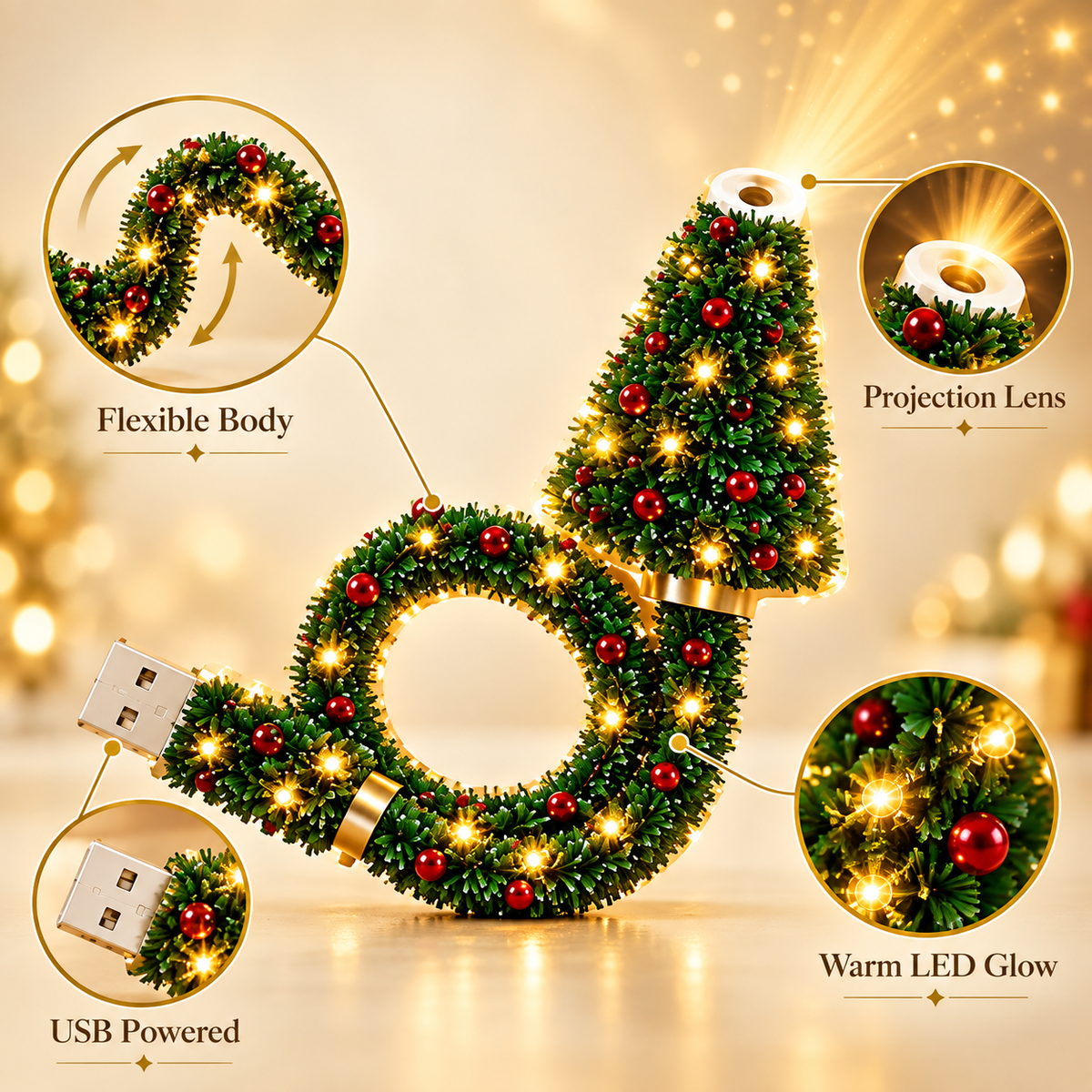 🎄✨ Christmas Magic Projector – Bring Holiday Magic to Your Home! 🎅