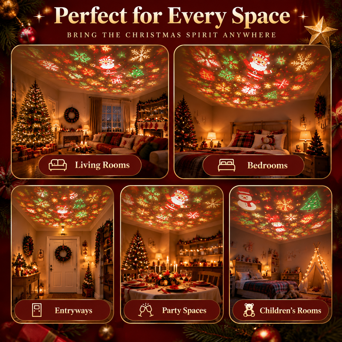 🎄✨ Christmas Magic Projector – Bring Holiday Magic to Your Home! 🎅