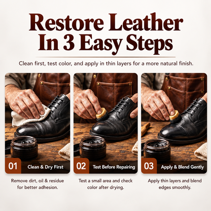 🔥Buy 1 Get 1 Free🎁 Leather Repair Paste – Fills scratches & scuffs, restores texture. Available in multiple colours. Save your favourite sofa! 💺🛡️