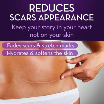 Advanced Scar Gel – Treats old and new scars, helps reduce the appearance of scars from acne, surgery, burns, injuries, and stretch marks