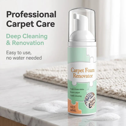 Waterless Carpet Cleaning Foam Removes Tough Stains Fast With Towel