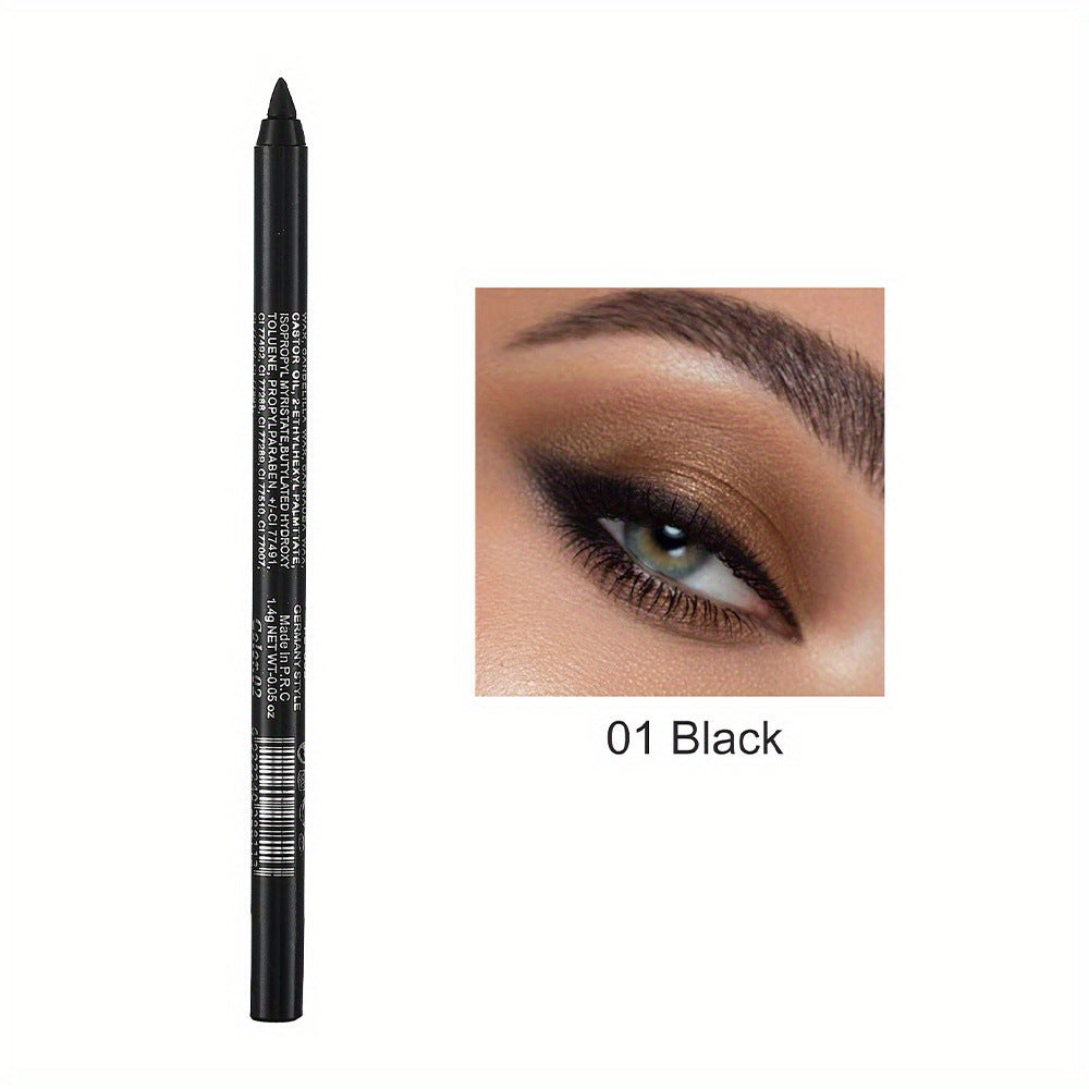 14-Pack Eyeliner Pencil Waterproof Colored Gel Liners with Metallic & Shimmer Finishes Smudge-Proof