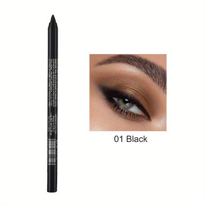14-Pack Eyeliner Pencil Waterproof Colored Gel Liners with Metallic & Shimmer Finishes Smudge-Proof