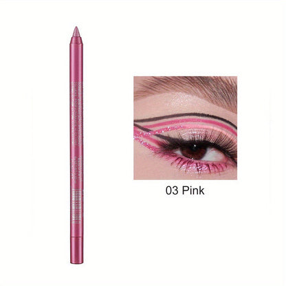14-Pack Eyeliner Pencil Waterproof Colored Gel Liners with Metallic & Shimmer Finishes Smudge-Proof