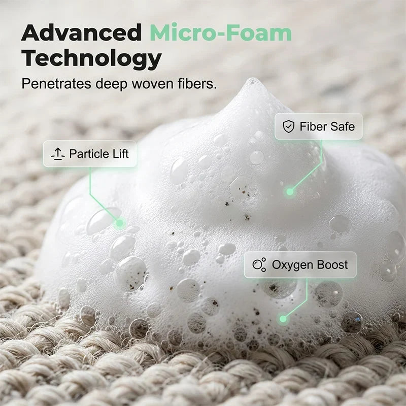 Waterless Carpet Cleaning Foam Removes Tough Stains Fast With Towel